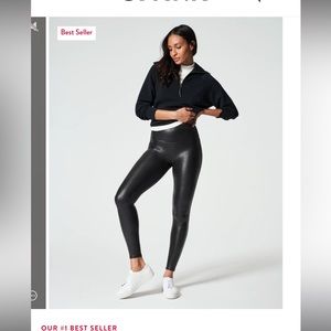 Spanx faux leather leggings